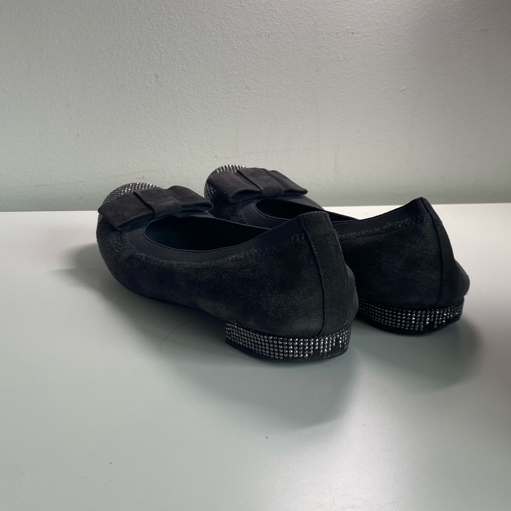 Stuart Weitzman Cabot Flats Suede Leather Bow Studded Size 7 - Picture 7 of 10